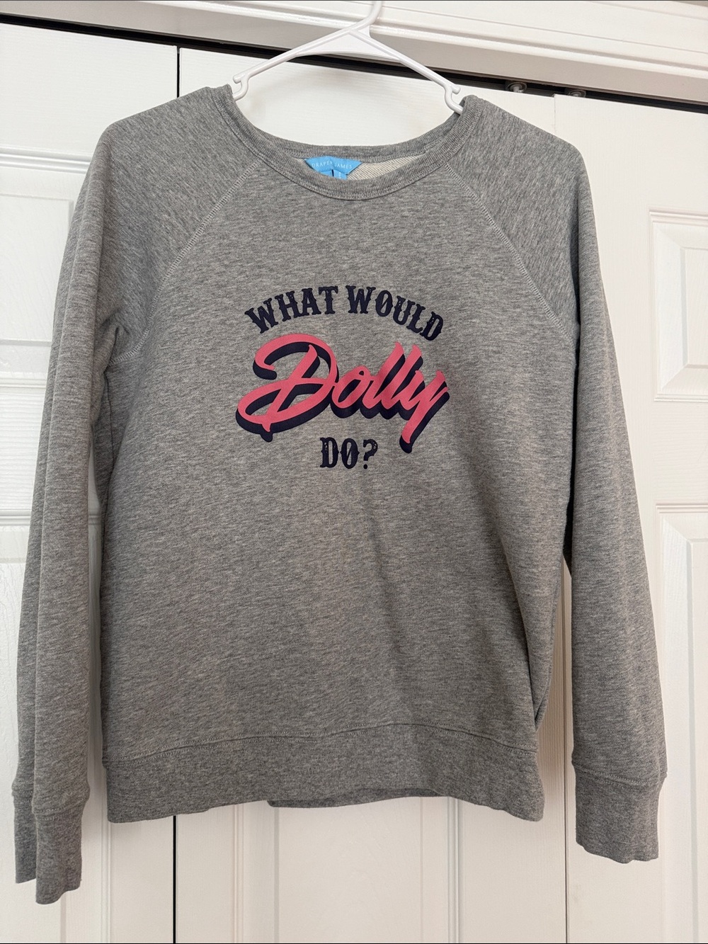 Draper James Light Blue Label Gray Sweatshirt